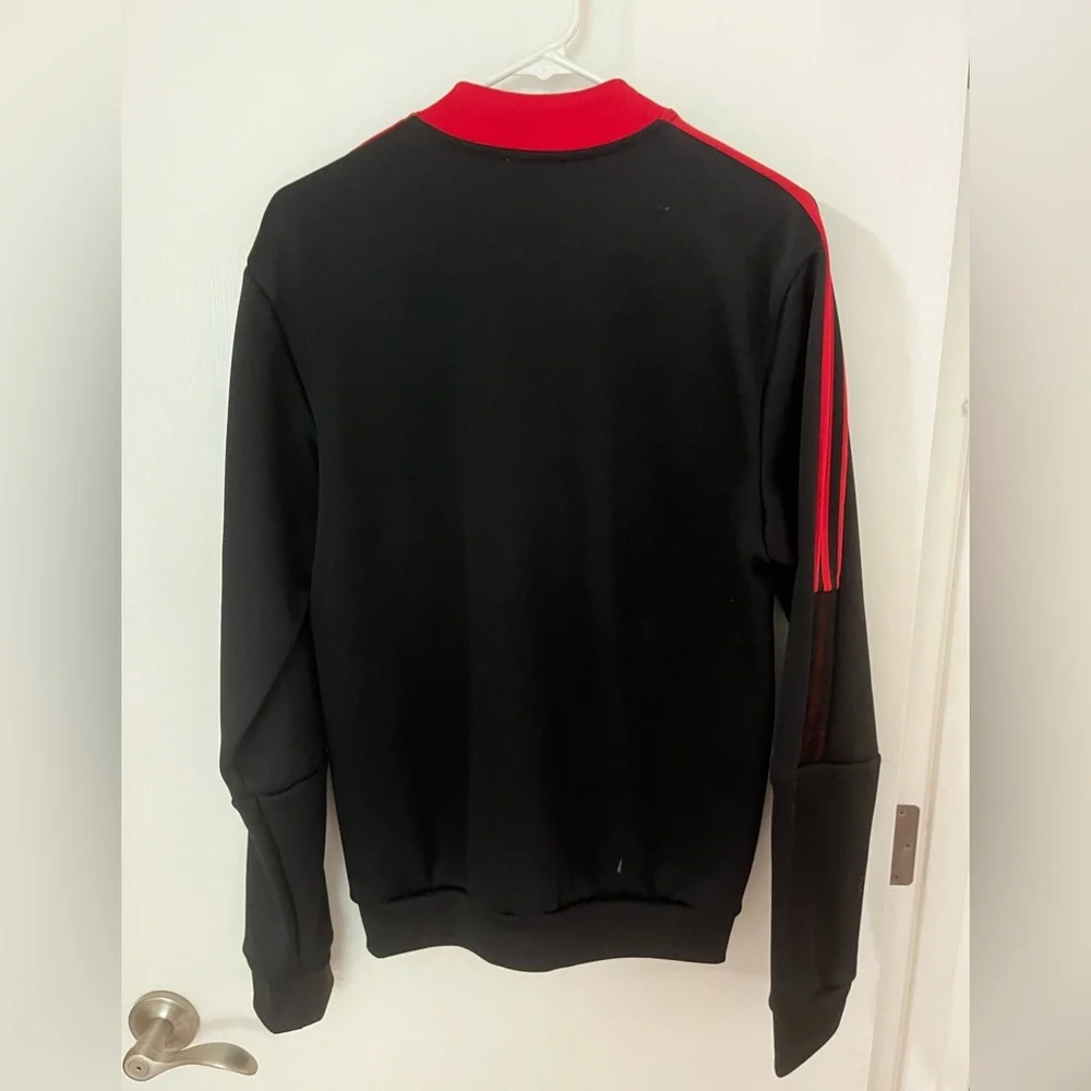 adidas Manchester United Anthem Jacket Black - Picture 6 of 6